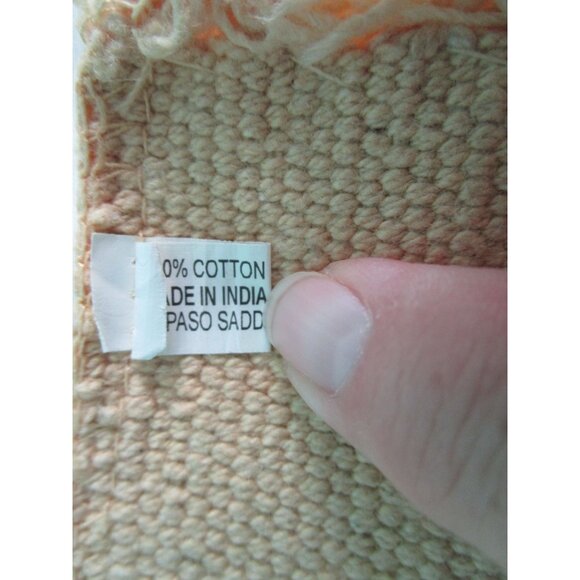 Vintage Southwest Woven Cotton Mug Rug Coasters El Paso Saddle Blanket Co GUC - Picture 16 of 16